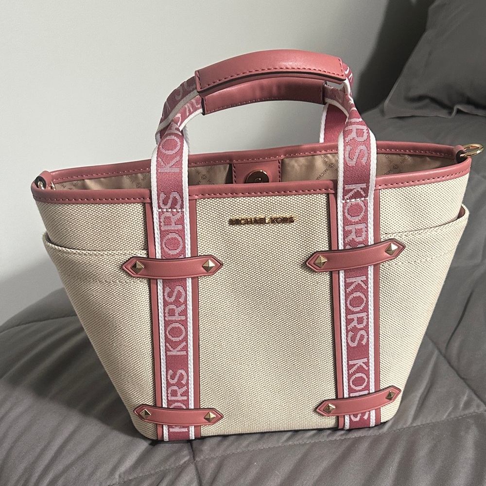 Michael Kors Rose and Beige Tote